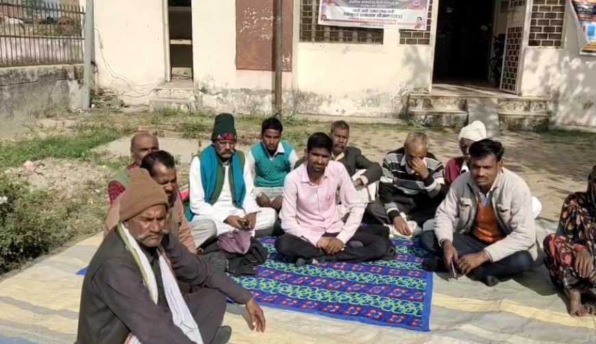 विद्युत उपकेंद्र पर भारतीय किसान यूनियन असली के मंडल सचिव ने की भूख हड़ताल