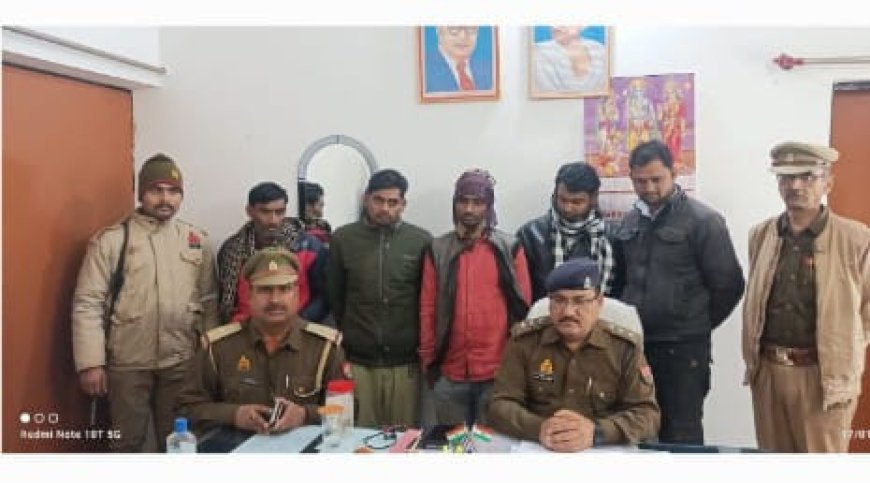 गोहन पुलिस को मुखबर की सूचना पर सफलता 17 टावर पर चोरी करने वाले चोरों का भंडाफोड़