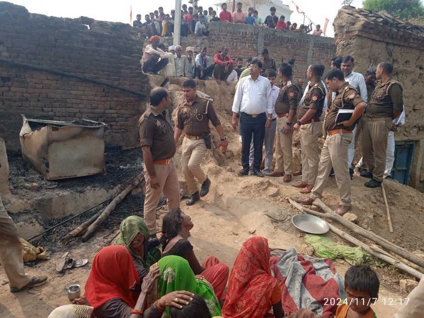 संदिग्ध स्थिति में गरीब का झोपड़ा जला, दो मासूम बच्चों की जलकर मौत